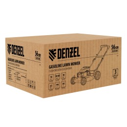 Denzel Газонокосилка бензиновая GLD-560, 196 см3, ширина 56 см 58808