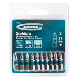 Gross Бита РН1 х 25, сталь S2, 10 шт. 11329