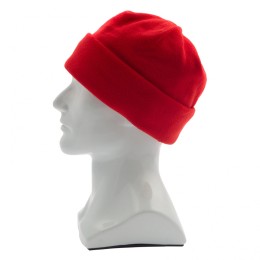 Сибртех Шапка с отворотом из флиса для взрослых, размер 58-59, красная 68831
