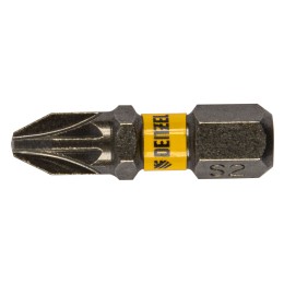 Denzel Бита PZ2х25, сталь S2, шестигранный профиль, 10 шт. Е 6,3 11654