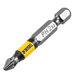 Denzel Бита PH2х50, сталь легированная S2, 10 шт., круглый профиль, отрывная упаковка, Е 6,3 11679