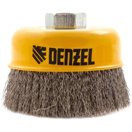 Denzel Щетка для УШМ, 100 мм, "Чашка", витая нержавеющая проволока 0.3 мм, М14 746053