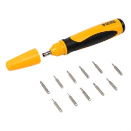 Denzel Отвертка реверсивная, механизм SmartPush mini 11 шт, CrMo // 7711609