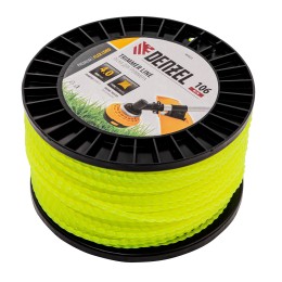 Denzel Леска для триммера витой квадрат, 4,0мм х 106м, на DIN катушке FLEX CORD 96803