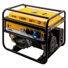 Denzel Генератор бензиновый GE 7900, 6.5 кВт, 220 В/50 Гц, 25 л, ручной пуск 94638
