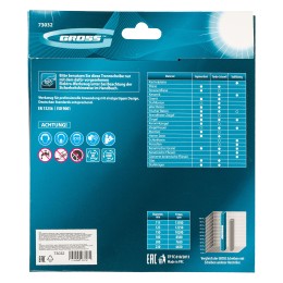 Gross Диск алмазный, 180 х 22.2 мм, турбо с лазерной перфорацией, сухая резка 73032