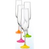 Набор бокалов для шампанского BOHEMIA Neon 190 мл. (4 шт.) 40729 190S D4896