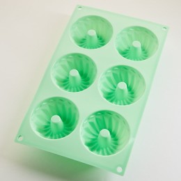 ALPENKOK Форма 28,5х17,5х4см Кексики AK 6121 S зеленая