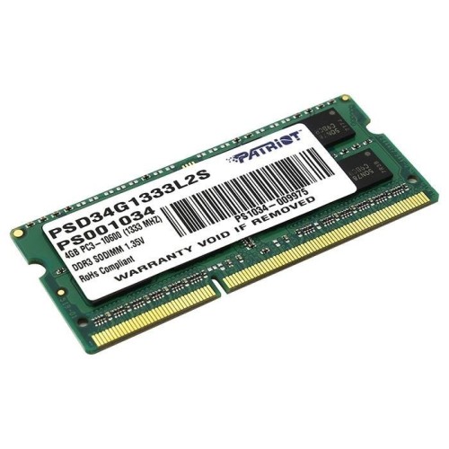 Память для ноутбука Patriot DDR3 4Gb 1333MHz PSD34G 352757