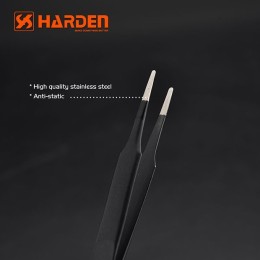 HARDEN Пинцет профессиональный скругленный 120мм 660211