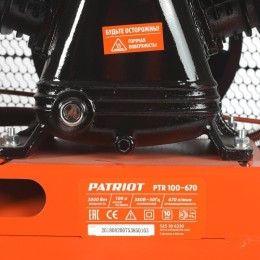PATRIOT Компрессор PTR 100-670, 3 кВт, 380 В, ременной