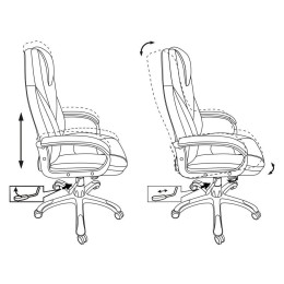 БЮРОКРАТ Кресло руководителя T-9905DG, регулировка под вес, газлифт, 120кг, искусственная кожа, черный 1047319