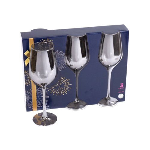 Набор бокалов для вина LUMINARC Celeste 250 мл. (3шт) P8275 графит