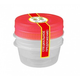 БЫТПЛАСТ Комплект емкостей 0,6 л. (2шт.) Кристалл 4311408 микс