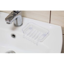 АЛЬТЕРНАТИВА Мыльница со сливом М 6675 прозрачный