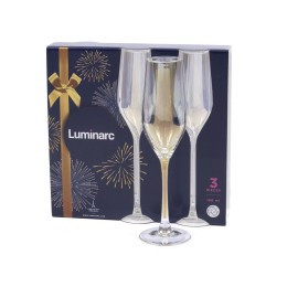 LUMINARC Набор бокалов для шампанского Selekt Golden Chameleon 160 мл.(3шт) P 2475