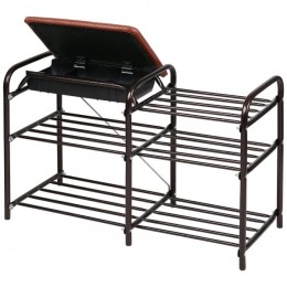 НИКА Этажерка для обуви «Люкс» с ящиком ЭТЛ5/1 медный антик