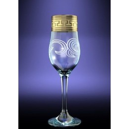 ГУСЬ ХРУСТАЛЬНЫЙ Набор бокалов для шампанского Греческий узор 200мл. (EAV03-160)
