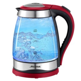 АКСИНЬЯ Электрический чайник КС 1004 черный с красным
