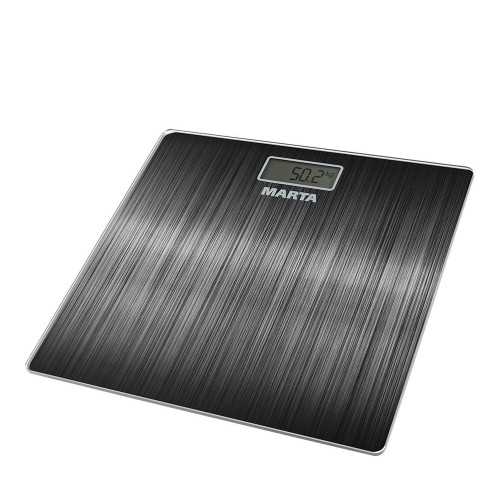 Весы напольные электронные Marta MT 1677 черный алюминий