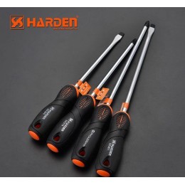 HARDEN Профессиональная шлицевая отвертка 3x75мм 550352
