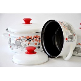 КМК Набор кастрюль (6пр.) Ветка сакуры 1 белый