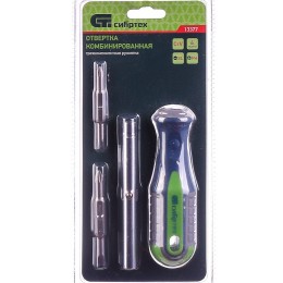 СИБРТЕХ Комбинированная отвертка SL5.0 / Ph1, SL6.0 / Ph2 13377
