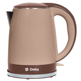 DELTA Электрический чайник DL 1370 бежевый с коричневым