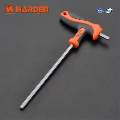 Профессиональный T-образный шестигранный ключ HARDEN 5х150мм 540715