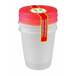 БЫТПЛАСТ Комплект емкостей 1,1 л. (2шт.) Кристалл 4311410 микс