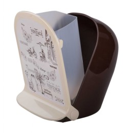 АЛЬТЕРНАТИВА Ведро для мусора 7,0 л. Винтаж М 6704 коричневый