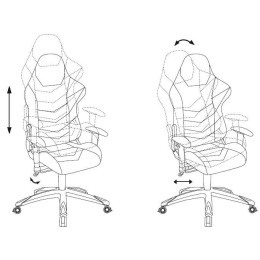 Бюрократ Кресло игровое CH-773N/BL+RED одна подушка черный/красный искусственная кожа 1075449