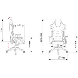 Бюрократ Кресло игровое CH-773N/BL+RED одна подушка черный/красный искусственная кожа 1075449