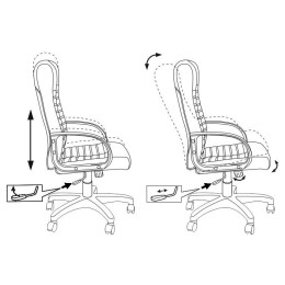 Бюрократ Кресло руководителя KB-10LITE/BLACK черный искусственная кожа 1079069