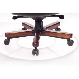 Бюрократ Кресло руководителя T-9923WALNUT/BLACK черный кожа крестовина дерево 1115302