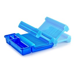 DD STYLE Сушилка для посуды раздвижная 07101 черно-серебристый