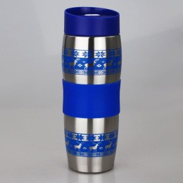 ALPENKOK Термокружка 0,4 л. Олени синие AK 04023 A