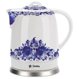 DELTA Электрический чайник Синие цветы DL 1233 В
