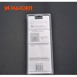 HARDEN Набор длинных шестигранных ключей типа Г 9шт. 540608