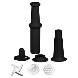 DELTA Мясорубка 2000W DL 6100 M черная с красным