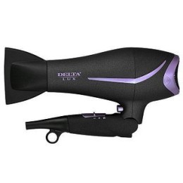 DELTA Фен 2400W LUX DL 0940 черный с фиолетовым