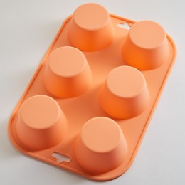 ALPENKOK Форма 24х16,5х3,5см Кексы-24 AK 6191 S персиковая