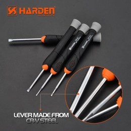 HARDEN Профессиональная шлицевая отвертка для точных работ 3.0х50мм 550103