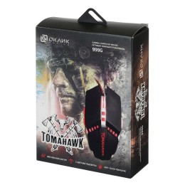 OKLICK Мышь 999G, игровая, оптическая, проводная, USB, черный 1102293