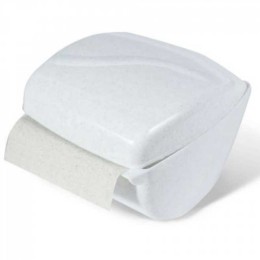 МУЛЬТИ-ПЛАСТ Держатель для туалетной бумаги Волна 960362 белый мрамор