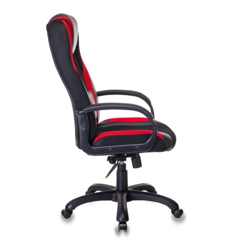 Кресло игровое Бюрократ VIKING-9/BL+RED черный/красный искусст. кожа/ткань 1160596