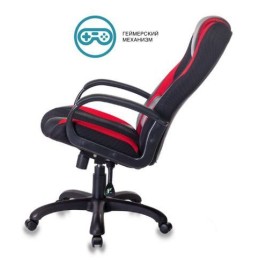 Бюрократ Кресло игровое VIKING-9/BL+RED черный/красный искусст. кожа/ткань 1160596