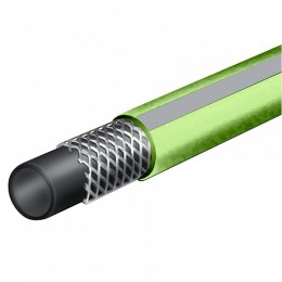 ГИДРОАГРЕГАТ Шланг поливочный Гидроагрегат 1/2 дюйма, 25 м, армированный, 3-х слойный салатовый с серой полосой