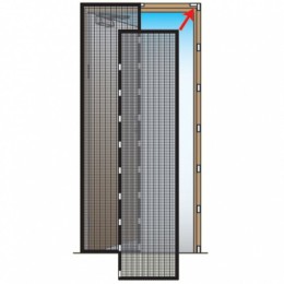 УЮТОМАНИЯ Сетка антимоскитная универсальная 100x220см с магнитными замками УТ 4000 черная