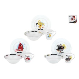 КОРАЛЛ Набор посуды д/завтрака 3 пр. Angry Birds  075952